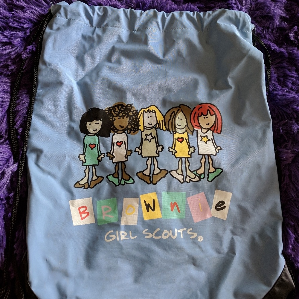 Drawstring girl scouts bag